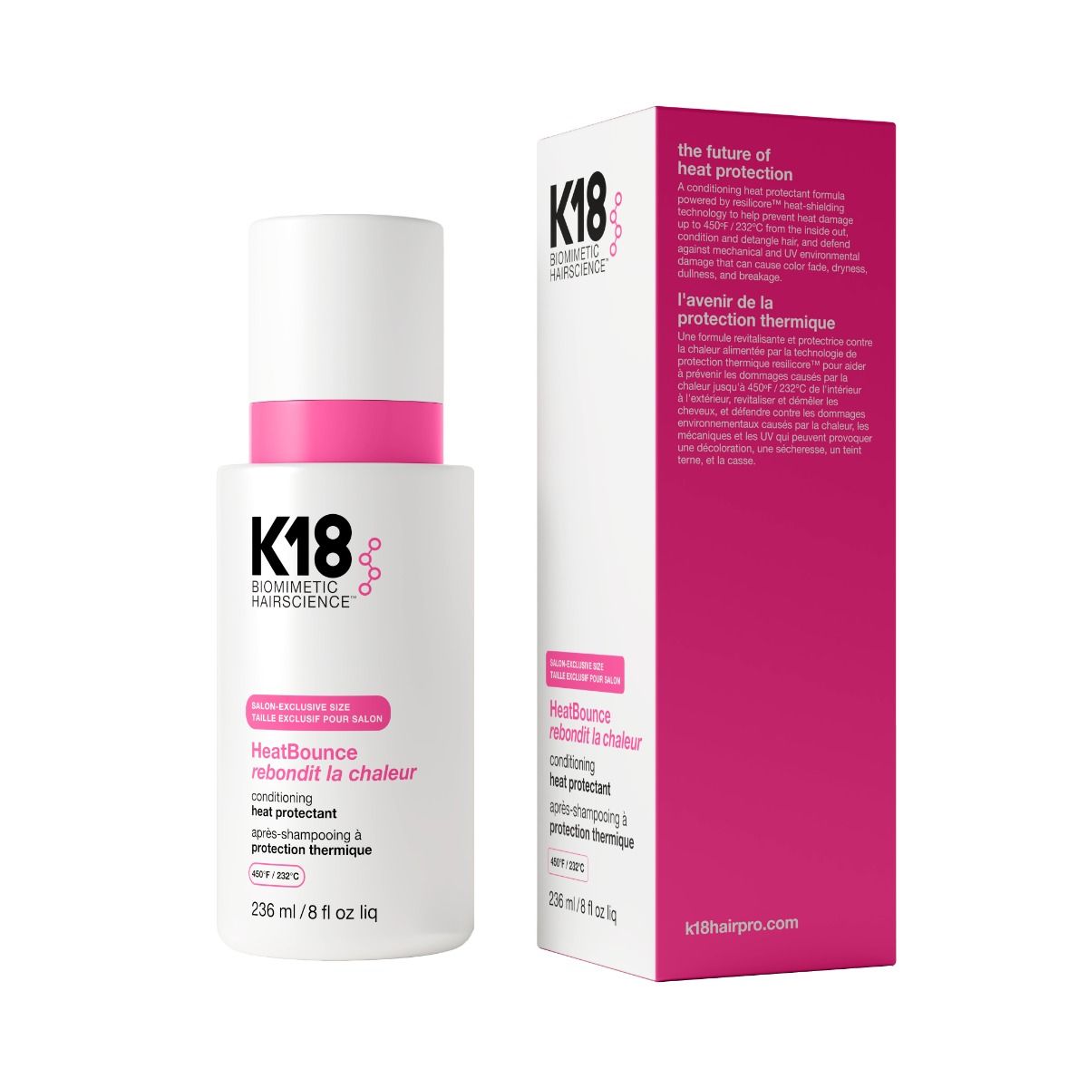 Spray leave-in cu protectie termica Heatbounce, 236 ml, K18