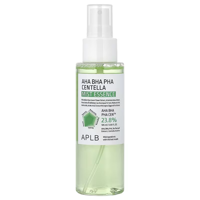 Mist pentru exfoliere blanda si hidratare, AHA BHA PHA Centella, 105 ml, Aplb