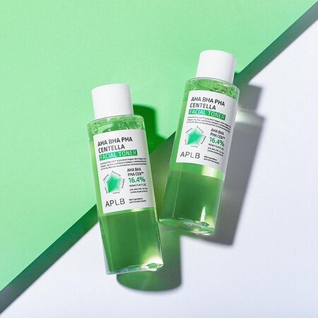 Toner pentru exfoliere blanda, AHA BHA PHA Centella, 160 ml, Aplb 693586