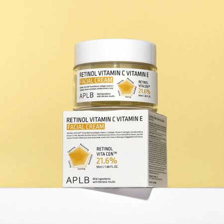 Crema de fata cu Retinol, Vitamina C si Vitamina E, 55 ml, Aplb 693610