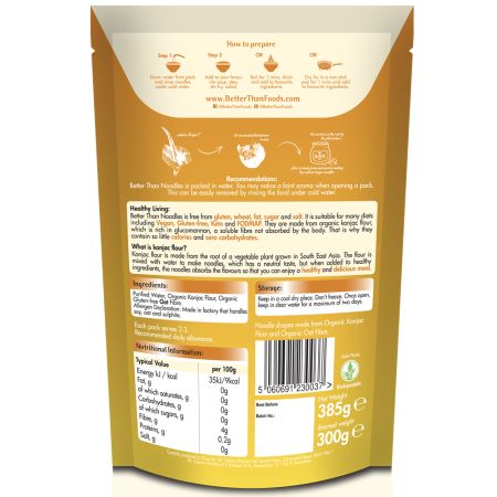 Taitei Thai din faina de konjac bio, 385 g, Better than Foods 693770