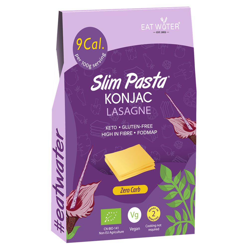 Foi de lasagna din faina de konjac bio, 270 g, Slim Rice