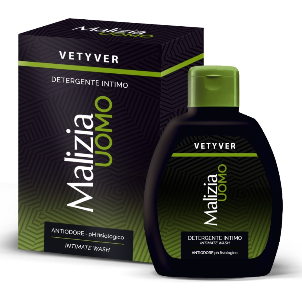 Sapun lichid intim pentru barbati Vetyver, 200 ml, Malizia