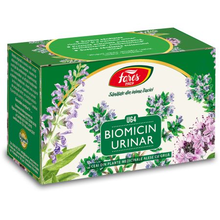 Ceai Biomicin Urinar, 20 plicuri, Fares