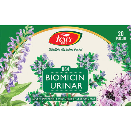 Ceai Biomicin Urinar, 20 plicuri, Fares 701753