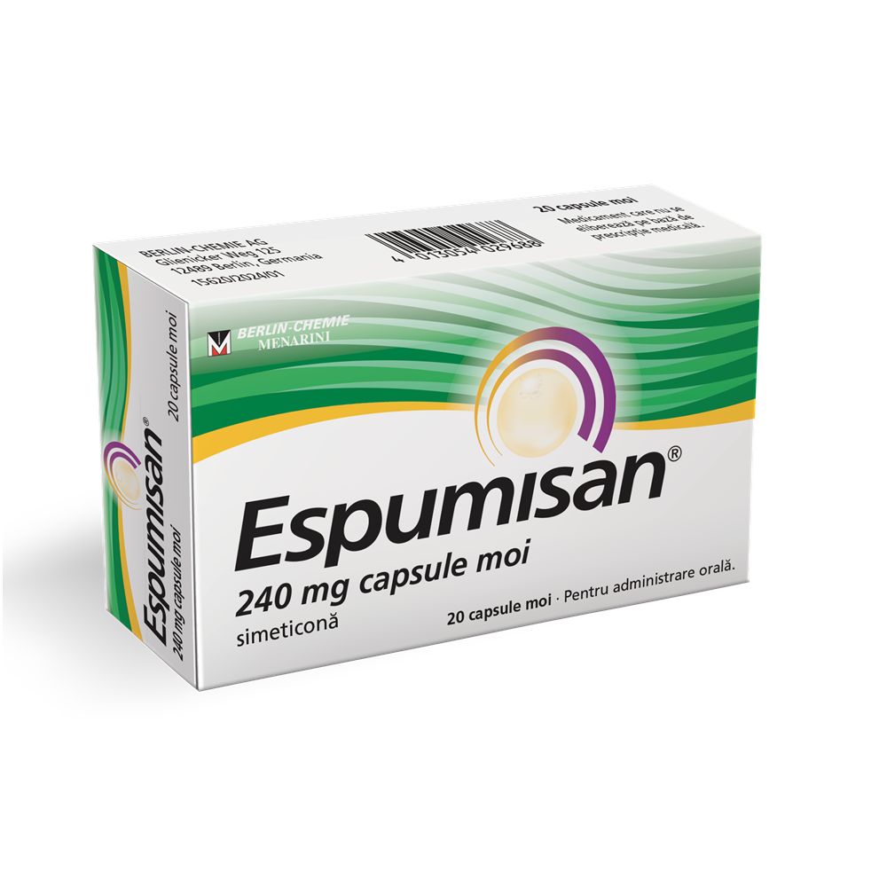 Espumisan, 240 mg, 20 capsule moi, Berlin-Chemie Ag