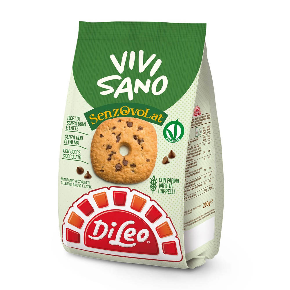 Biscuiti cu peptide de ciocolata, fara lapte si oua, 280 g, Vivisano