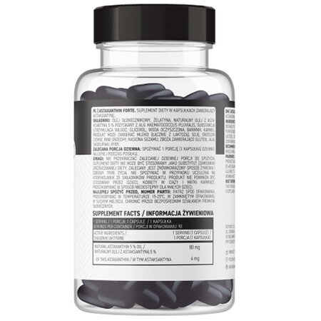 Astaxanthin Forte, 90 capsule, OstroVit 693983