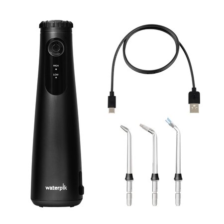 Dus bucal portabil negru WF 26 Cordless Plus, 1 bucata, Waterpik 694111