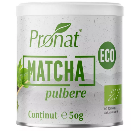 Matcha bio pulbere, 50 g, Pronat