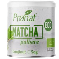 Matcha bio pulbere, 50 g, Pronat