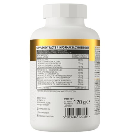 Omega 3-6-9, 90 capsule, OstroVit 694132