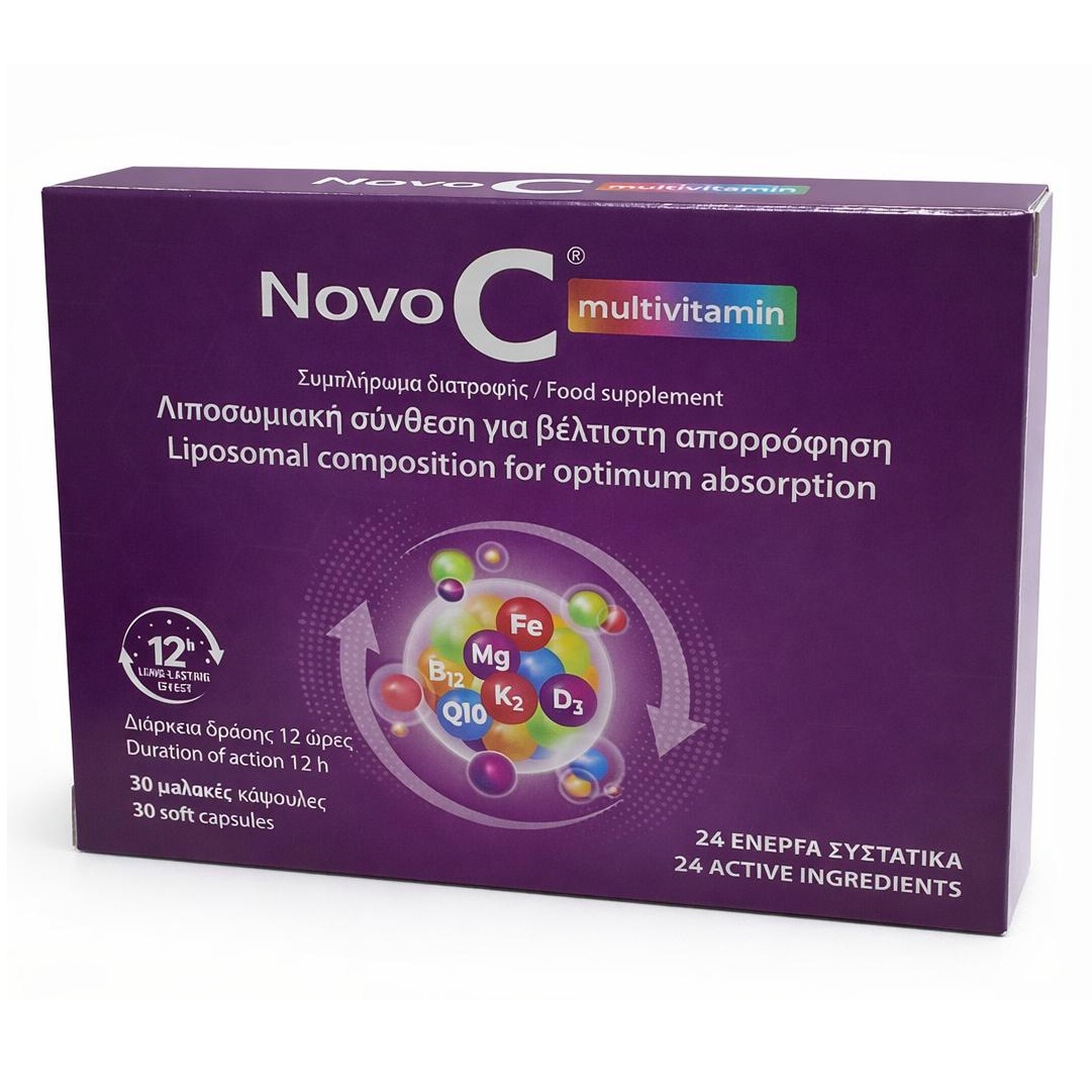 Multivitamine lipozomale Novo C, 30 capsule gelatinoase moi, ND Medhealth