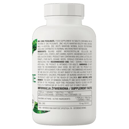 Picolinat de zinc, 150 tablete, OstroVit 694157