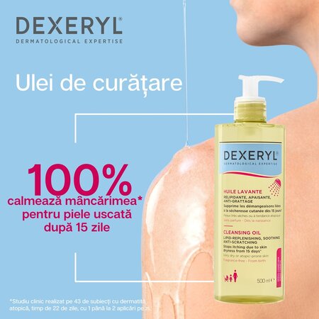 Ulei de curatare relipidant Dexeryl, 500 ml, Pierre Fabre 694183