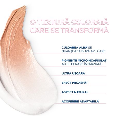 Crema CC pentru piele sensibila cu factor de protectie SPF50+, nuanta Light Tint Sensibio AR+, 40 ml, Bioderma 694205