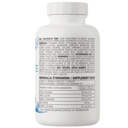 Electroliti Electrolyte, 90 tablete, OstroVit 694242