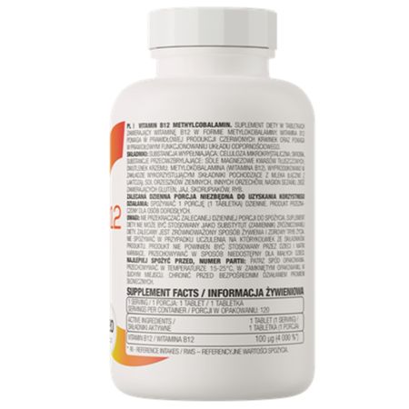 B12 Metilcobalamina, 120 tablete, OstroVit 694276