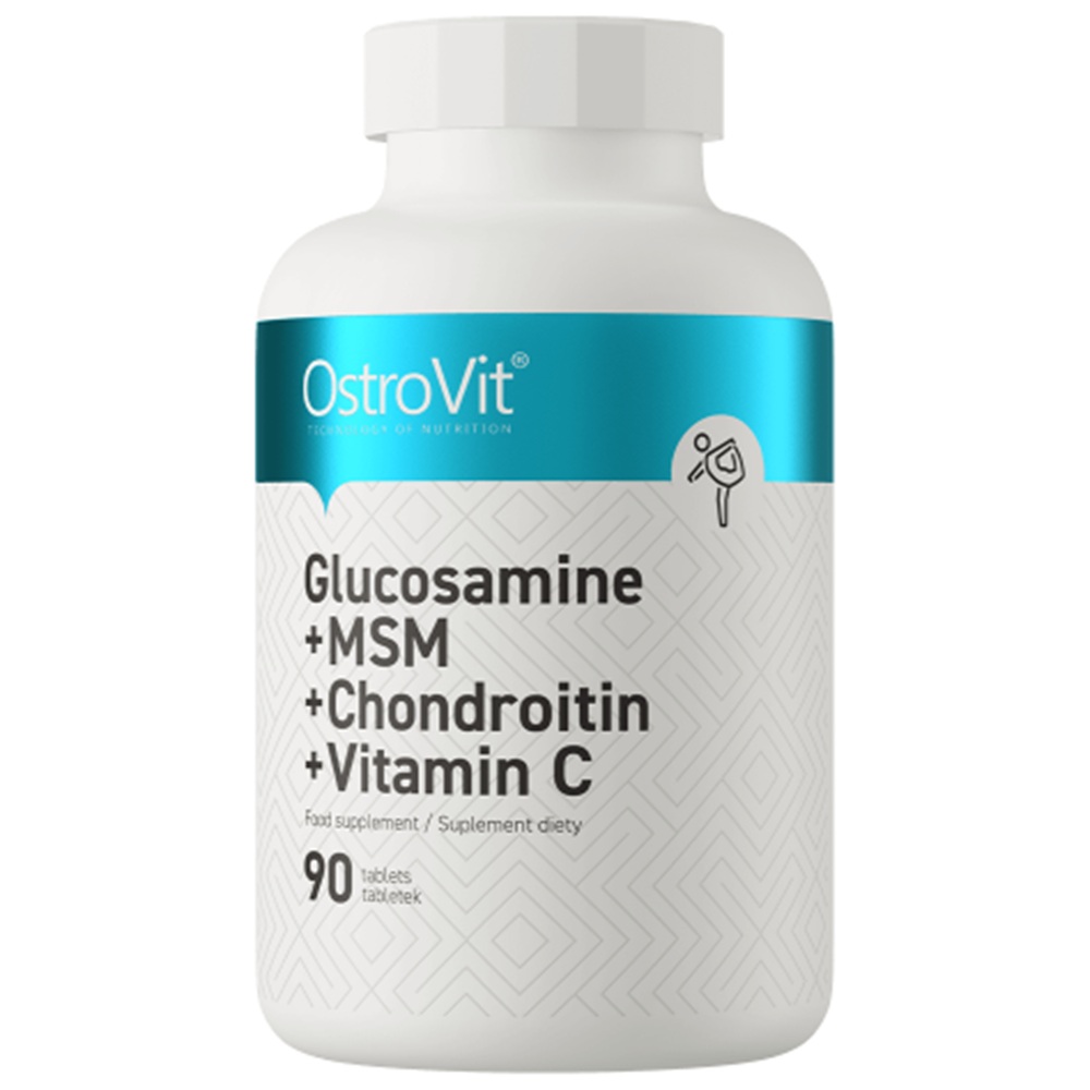 Glucozamina + Condroitina + MSM + Vitamina C, 90 tablete, OstroVit