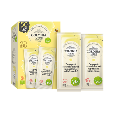 Miere de salcam Bio, 50 plicuri x 10 g, Colonia
