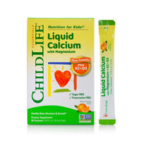 Calciu lichid cu Magneziu + K2 si D3 pentru copii Childlife Essentials, 30 plicuri, Secom