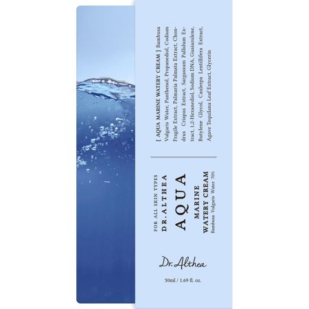 Crema de fata hidratanta lejera cu apa de bambus Aqua Marine, 50 ml, Dr. Althea 694307