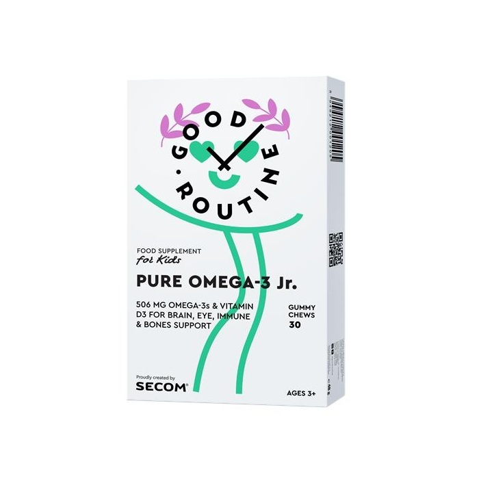 Jeleuri Pure Omega-3 Jr Good Routine, 30 jeleuri, Secom