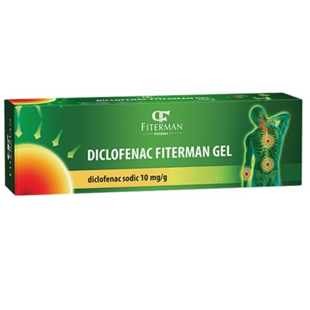 Diclofenac gel, 10 mg/g, 50 g, Fiterman