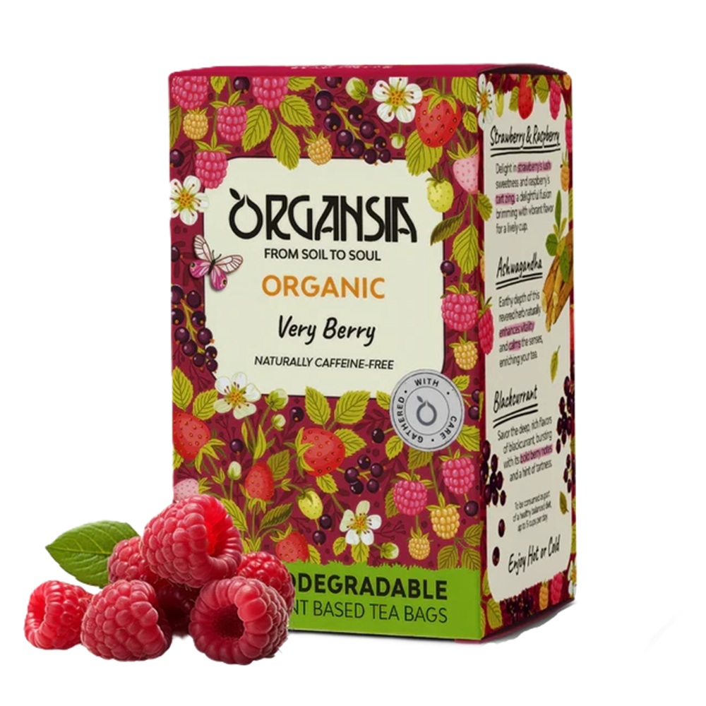 Ceai de zmeura si ashwagandha, 18 plicuri, Organsia