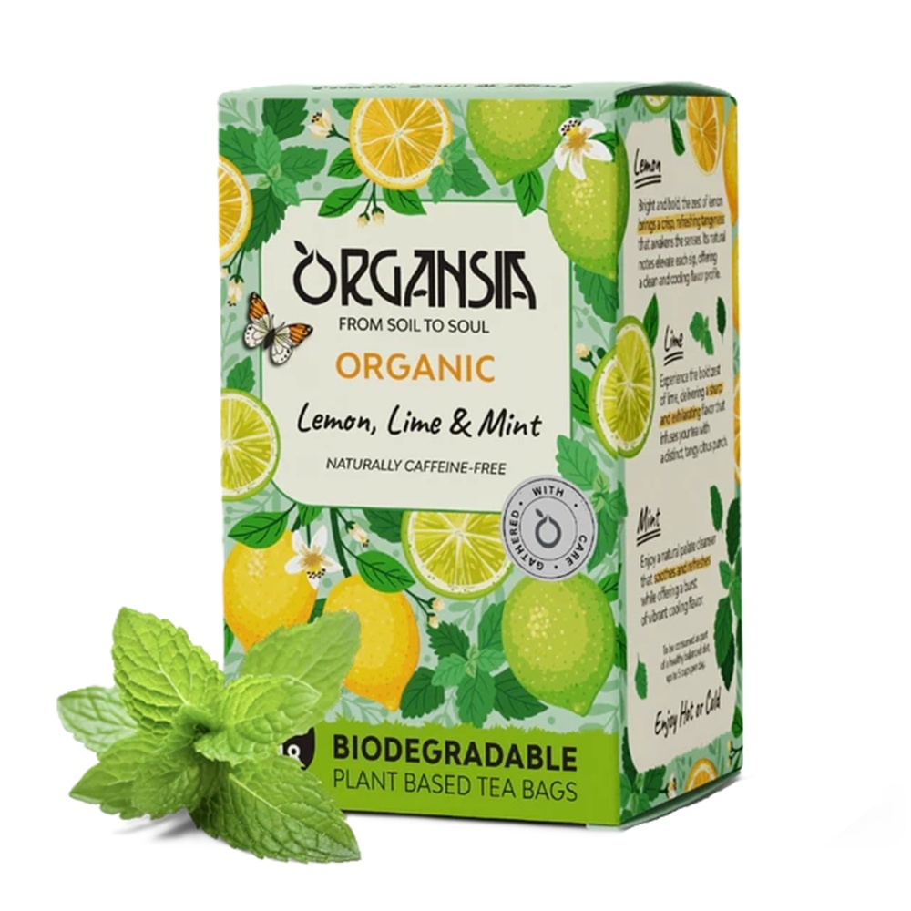 Ceai de lamaie, lime si menta, 18 plicuri, Organsia