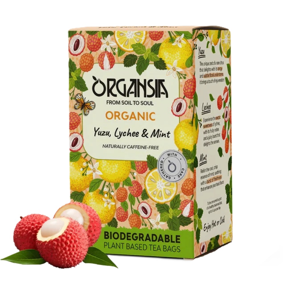 Ceai de yuzu, lychee si menta, 18 plicuri, Organsia