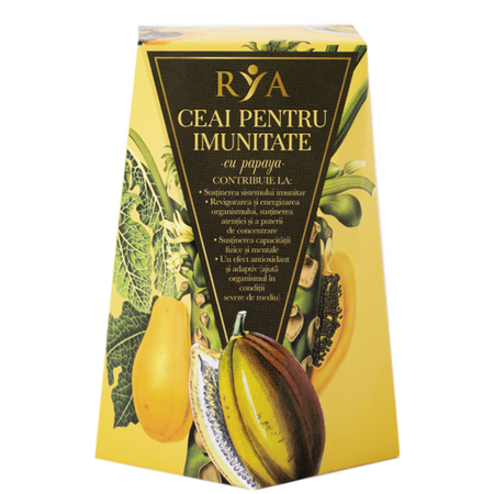 Ceai pentru imunitate cu papaya, 60 g, Rya Vita