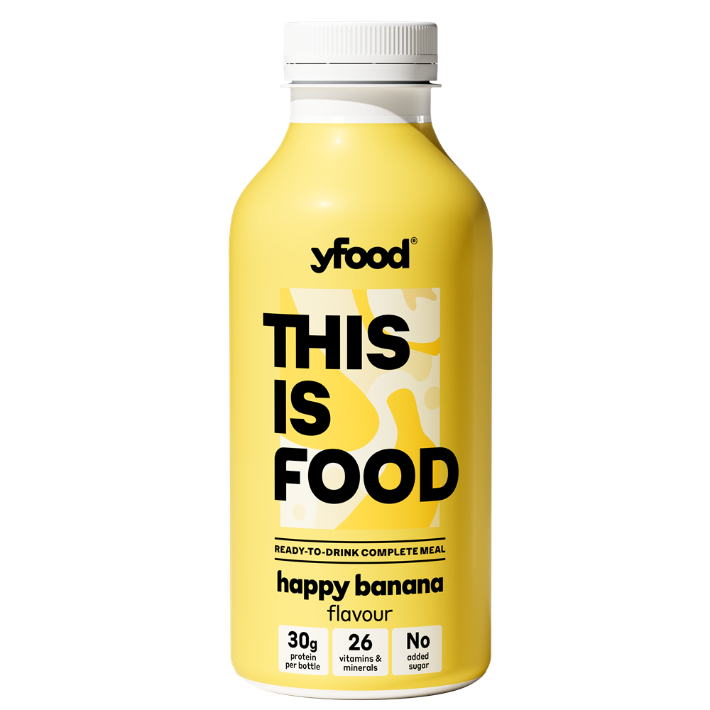 Bautura imbogatita cu vitamine si minerale, cu aroma de banane This is Food, 500 ml, Yfood