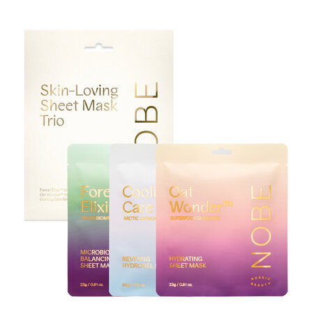 Pachet Masti tip servetel Skin-Loving + Cooling Care + Oat Wonder, 3 bucati, Nobe 694701