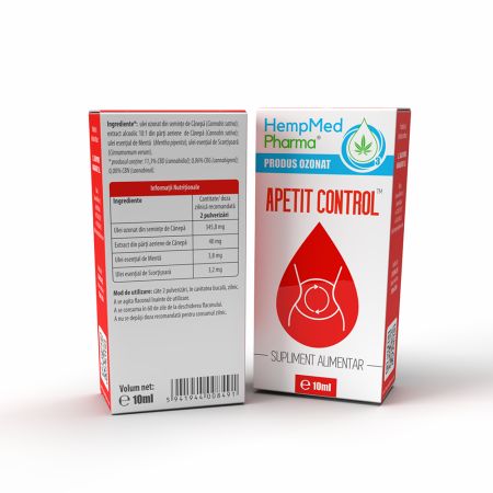 Ulei ozonat Apetit Control, 10 ml, HempMed Pharma 694867