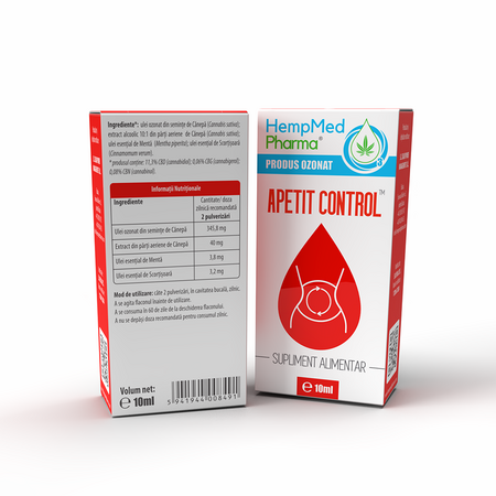 Ulei ozonat Apetit Control, 10 ml, HempMed Pharma 694867