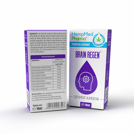Ulei ozonat Brain Regen, 10 ml, HempMed Pharma 694724