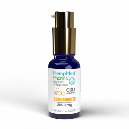 Ulei CBD Brainbooster, 2000 mg, 30 ml, HempMed Pharma