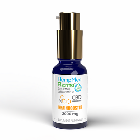 Ulei CBD Brainbooster, 2000 mg, 30 ml, HempMed Pharma