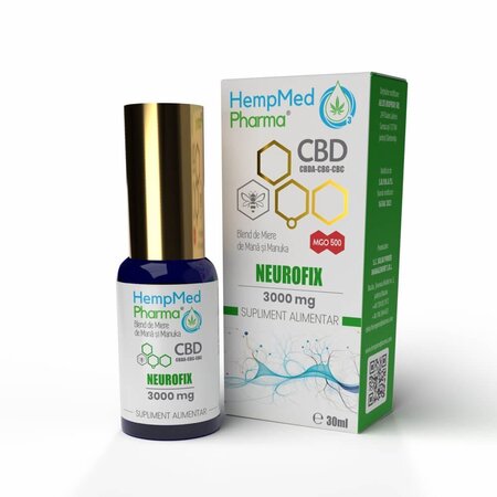 Ulei CBD Neurofix, 3000 mg, 30 ml, HempMed Pharma 694861