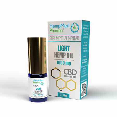 Ulei CBD Light Hemp, 1000 mg, 10 ml, HempMed Pharma 694865