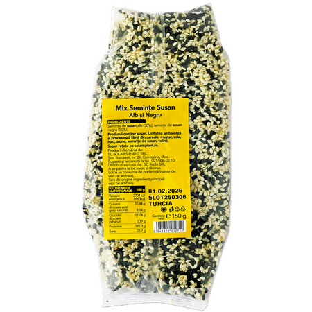 Mix seminte de susan alb si negru, 150 g, Solaris 721977