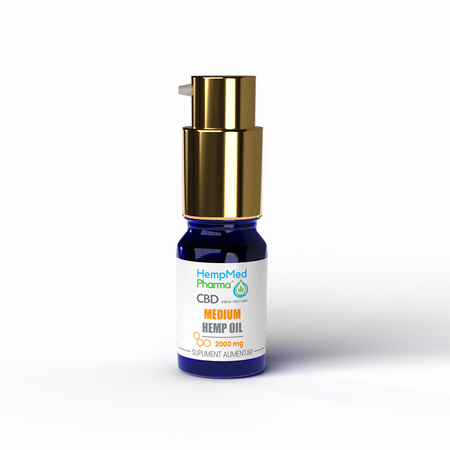 Ulei CBD Medium Hemp, 2000 mg, 10 ml, HempMed Pharma