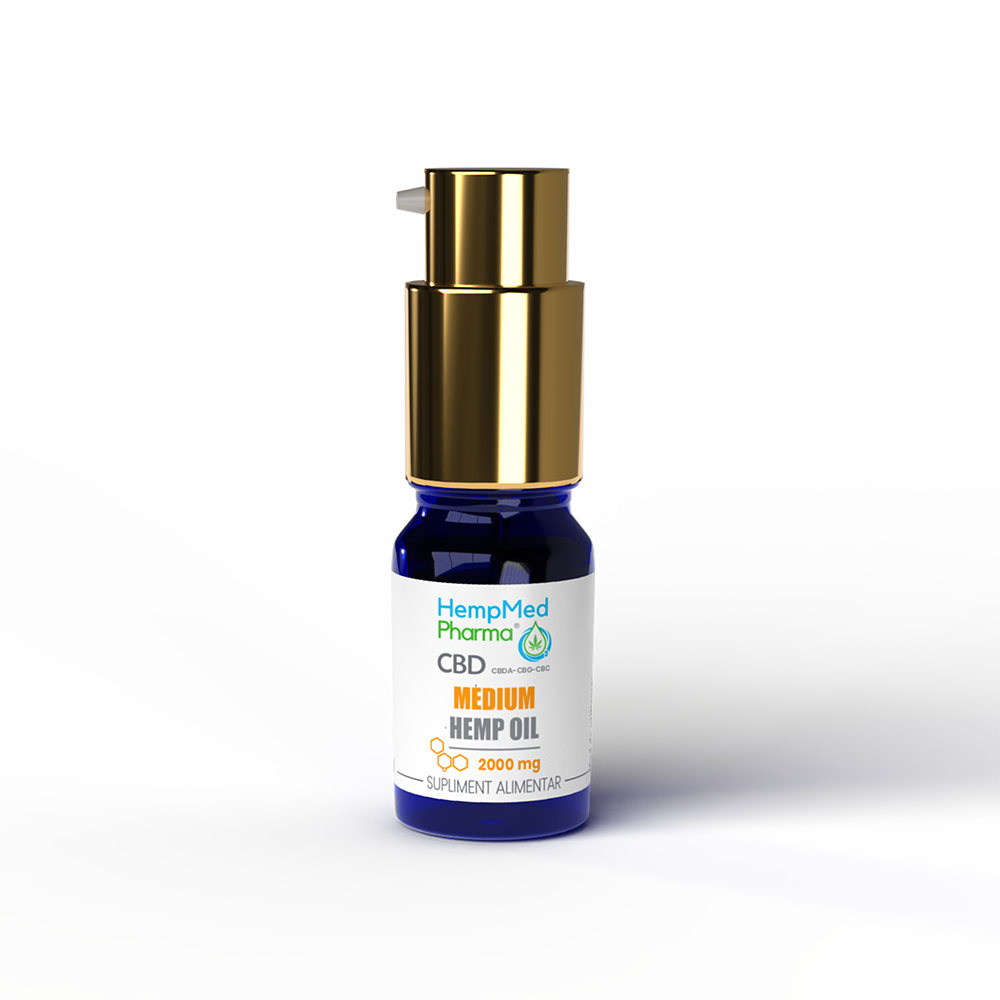 Ulei CBD Medium Hemp, 2000 mg, 10 ml, HempMed Pharma