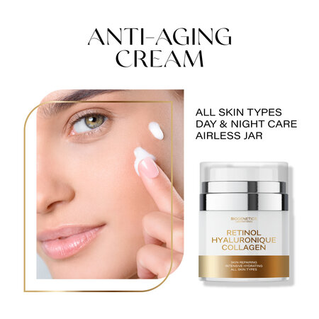 Crema de fata cu retinol Retinol Hyaluronique Collagen, 50 ml, Biogenetics 694896