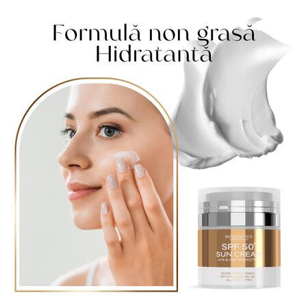 Crema de fata cu SPF 50+, 50 ml, Biogenetics 694904
