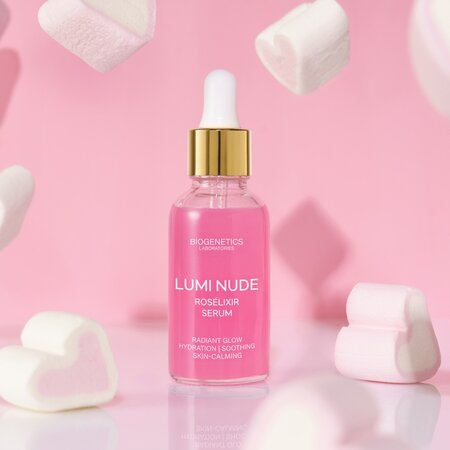 Ser de fata intens hidratant Lumi Nude RoseElixir Serum, 30 ml, Biogenetics 694920