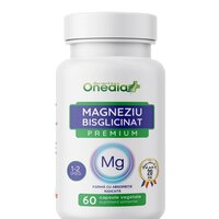 Magneziu bisglicinat, 60 capsule vegetale, Onedia