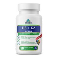 Vitamina D3+K2 Optim, 30 capsule vegetale, Onedia