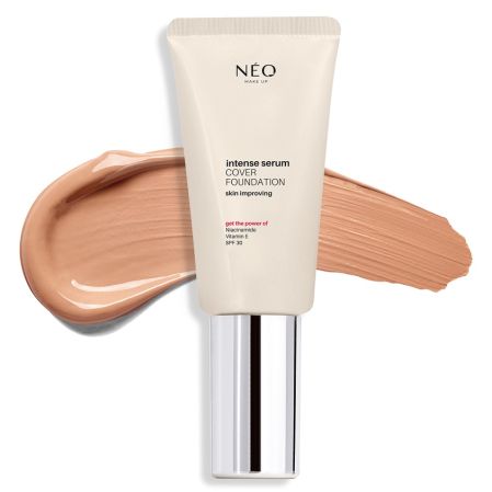 Fond de ten cu SPF 30 Nuanta 05 Gold Intense Serum Cover Foundation, 30 ml, Neo Make Up